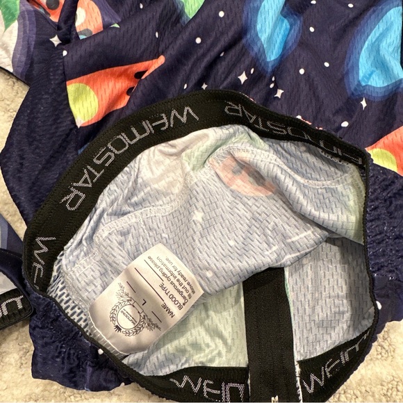 Weimostar Large Kids cycling Lycra Shorts and Tshirt Set Space 12-14 biking - Picture 7 of 8